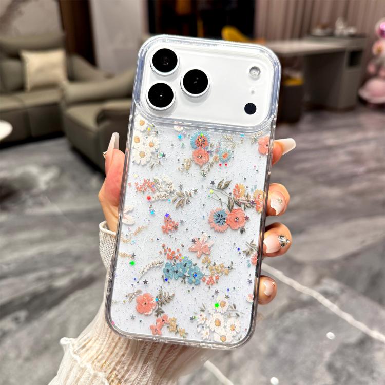 Fresh Small Floral Epoxy TPU Phone Case, For iPhone 17 Pro Max, For iPhone 17 Pro, For iPhone 17, For iPhone Air