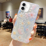 Fresh Small Floral Epoxy TPU Phone Case, For iPhone 17 Pro Max, For iPhone 17 Pro, For iPhone 17, For iPhone Air
