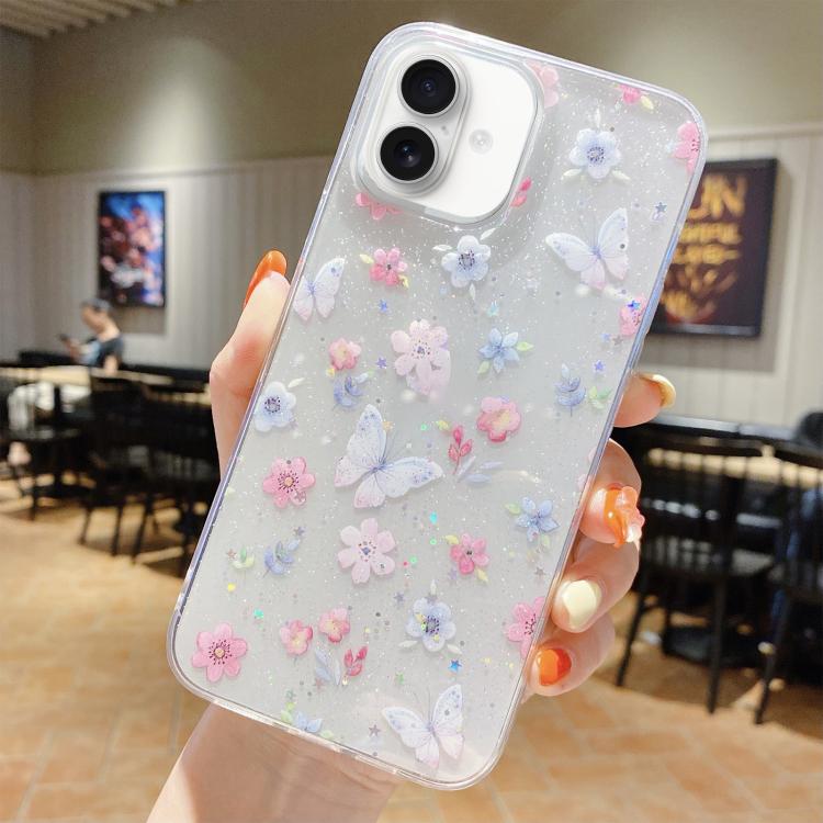 Fresh Small Floral Epoxy TPU Phone Case, For iPhone 17 Pro Max, For iPhone 17 Pro, For iPhone 17, For iPhone Air