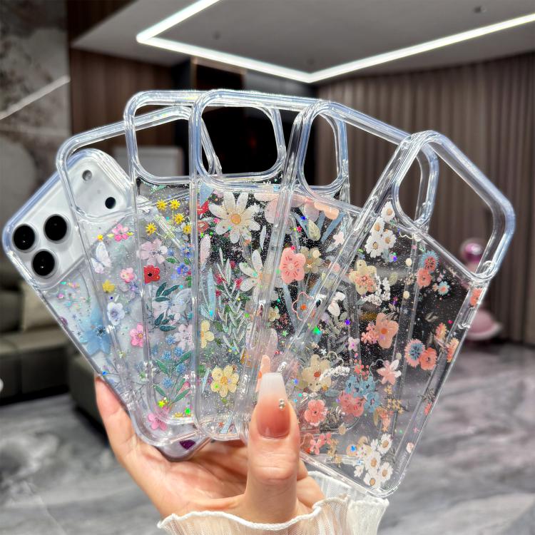 Fresh Small Floral Epoxy TPU Phone Case, For iPhone 17 Pro Max, For iPhone 17 Pro, For iPhone 17, For iPhone Air