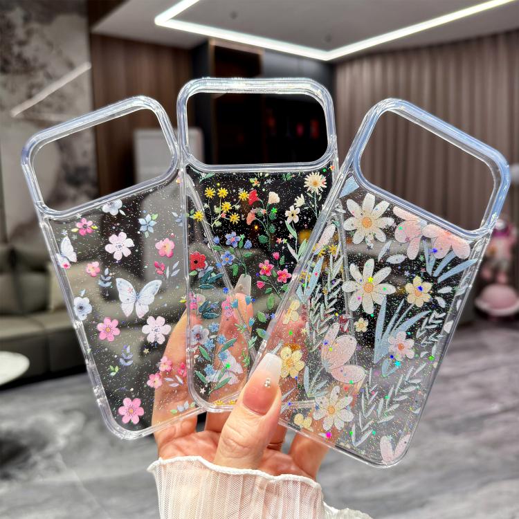 Fresh Small Floral Epoxy TPU Phone Case, For iPhone 17 Pro Max, For iPhone 17 Pro, For iPhone 17, For iPhone Air
