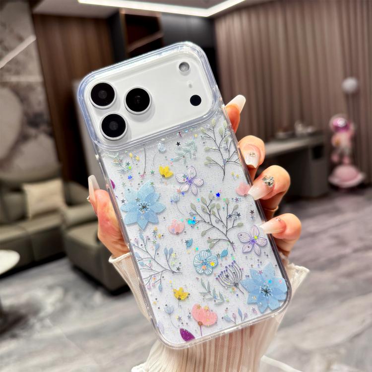 Fresh Small Floral Epoxy TPU Phone Case, For iPhone 17 Pro Max, For iPhone 17 Pro, For iPhone 17, For iPhone Air