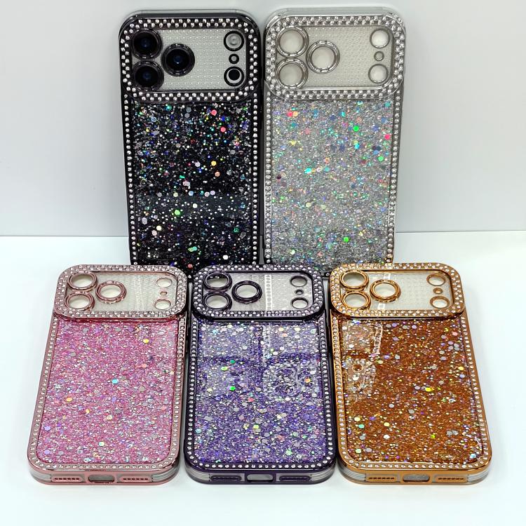 Diamond Glitter Sequins TPU Phone Case, For iPhone 17 Pro Max, For iPhone 17 Pro, For iPhone 17, For iPhone Air
