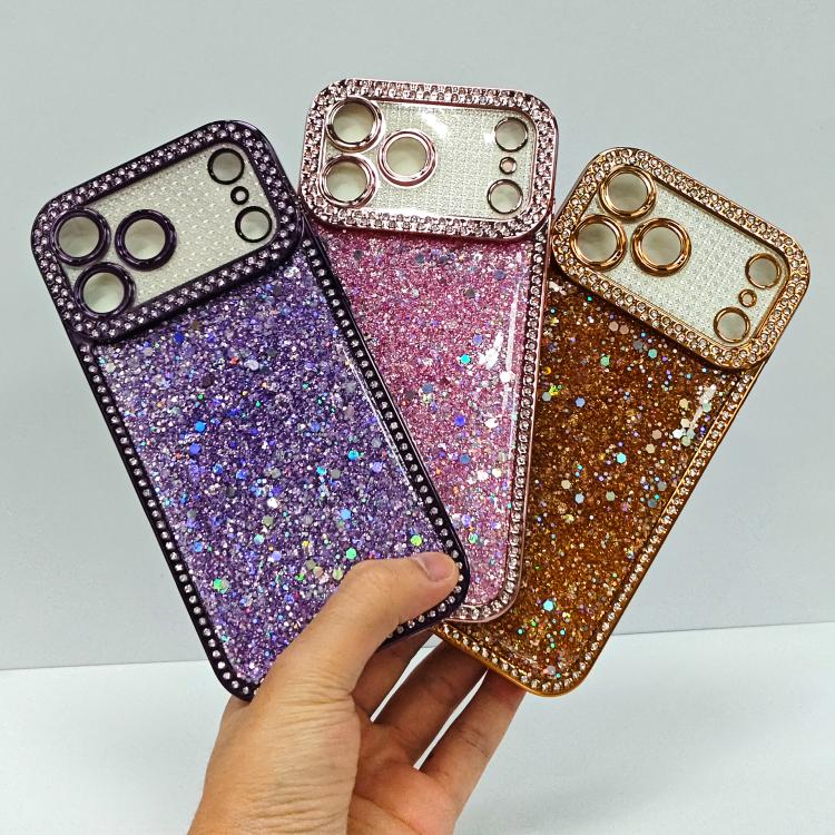 Diamond Glitter Sequins TPU Phone Case, For iPhone 17 Pro Max, For iPhone 17 Pro, For iPhone 17, For iPhone Air