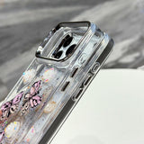 Glitter 3D Butterfly TPU Phone Case, For iPhone 17 Pro Max, For iPhone 17 Pro, For iPhone 17, For iPhone Air