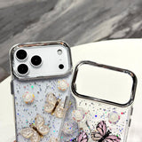 Glitter 3D Butterfly TPU Phone Case, For iPhone 17 Pro Max, For iPhone 17 Pro, For iPhone 17, For iPhone Air