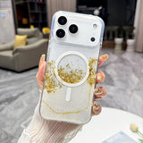 Gilding MagSafe Hybrid Clear TPU Phone Case, For iPhone 17 Pro Max, For iPhone 17 Pro, For iPhone 17, For iPhone Air