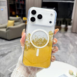 Gilding MagSafe Hybrid Clear TPU Phone Case, For iPhone 17 Pro Max, For iPhone 17 Pro, For iPhone 17, For iPhone Air