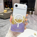 Gilding MagSafe Hybrid Clear TPU Phone Case, For iPhone 17 Pro Max, For iPhone 17 Pro, For iPhone 17, For iPhone Air