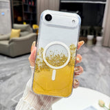 Gilding MagSafe Hybrid Clear TPU Phone Case, For iPhone 17 Pro Max, For iPhone 17 Pro, For iPhone 17, For iPhone Air