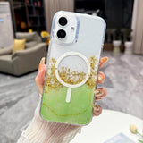 Gilding MagSafe Hybrid Clear TPU Phone Case, For iPhone 17 Pro Max, For iPhone 17 Pro, For iPhone 17, For iPhone Air