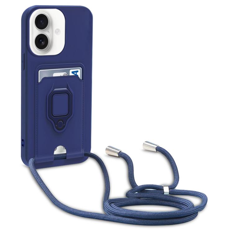 Sliding Camshield Magnetic Card Holder Silicone Phone Case with Lanyard, For iPhone 17 Pro Max, For iPhone 17 Pro, For iPhone 17, For iPhone Air