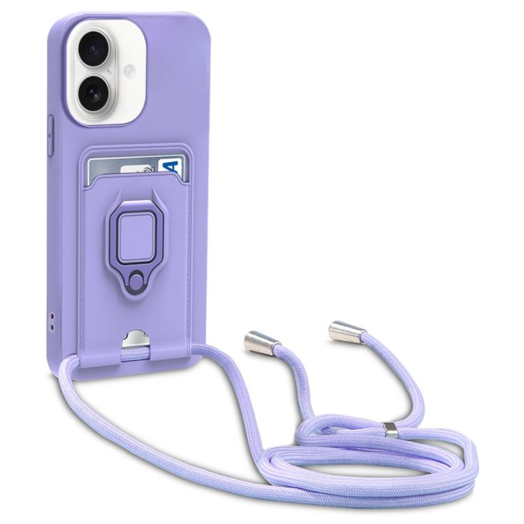 Sliding Camshield Magnetic Card Holder Silicone Phone Case with Lanyard, For iPhone 17 Pro Max, For iPhone 17 Pro, For iPhone 17, For iPhone Air