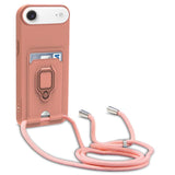 Sliding Camshield Magnetic Card Holder Silicone Phone Case with Lanyard, For iPhone 17 Pro Max, For iPhone 17 Pro, For iPhone 17, For iPhone Air