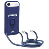 Sliding Camshield Magnetic Card Holder Silicone Phone Case with Lanyard, For iPhone 17 Pro Max, For iPhone 17 Pro, For iPhone 17, For iPhone Air
