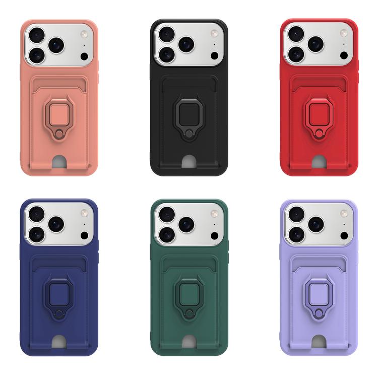 Sliding Camshield Magnetic Card Holder Silicone Phone Case with Lanyard, For iPhone 17 Pro Max, For iPhone 17 Pro, For iPhone 17, For iPhone Air