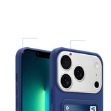 Sliding Camshield Magnetic Card Holder Silicone Phone Case with Lanyard, For iPhone 17 Pro Max, For iPhone 17 Pro, For iPhone 17, For iPhone Air