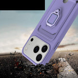 Sliding Camshield Magnetic Card Holder Silicone Phone Case with Lanyard, For iPhone 17 Pro Max, For iPhone 17 Pro, For iPhone 17, For iPhone Air