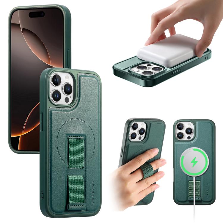 CaseNeo Finger Grip Wristband MagSafe Back Phone Case, For iPhone 14 Pro Max, For iPhone 13 Pro Max, For iPhone 13 Pro, For iPhone 12 / 12 Pro, For iPhone 12 Pro Max