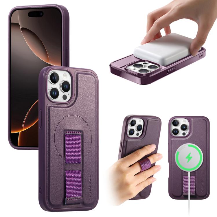 CaseNeo Finger Grip Wristband MagSafe Back Phone Case, For iPhone 14 Pro Max, For iPhone 13 Pro Max, For iPhone 13 Pro, For iPhone 12 / 12 Pro, For iPhone 12 Pro Max