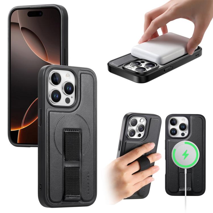 CaseNeo Finger Grip Wristband MagSafe Back Phone Case, For iPhone 14 Pro Max, For iPhone 13 Pro Max, For iPhone 13 Pro, For iPhone 12 / 12 Pro, For iPhone 12 Pro Max