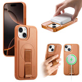 CaseNeo Finger Grip Wristband MagSafe Back Phone Case, For iPhone 16, For iPhone 15 Pro Max, For iPhone 15 Pro, For iPhone 15 Plus, For iPhone 15, For iPhone 14 Plus, For iPhone 14 / 13, For iPhone 14 Pro