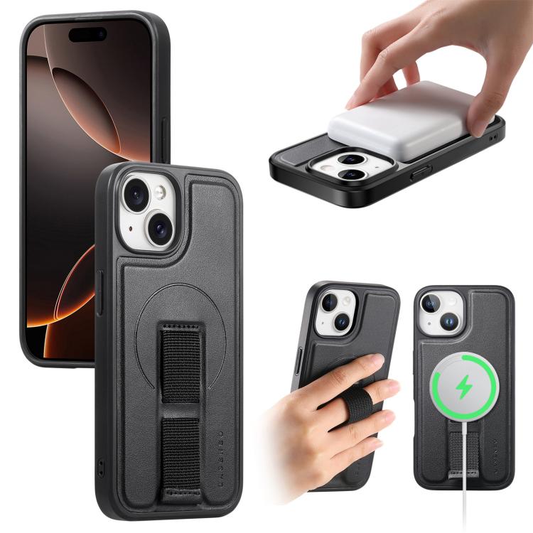 CaseNeo Finger Grip Wristband MagSafe Back Phone Case, For iPhone 16, For iPhone 15 Pro Max, For iPhone 15 Pro, For iPhone 15 Plus, For iPhone 15, For iPhone 14 Plus, For iPhone 14 / 13, For iPhone 14 Pro