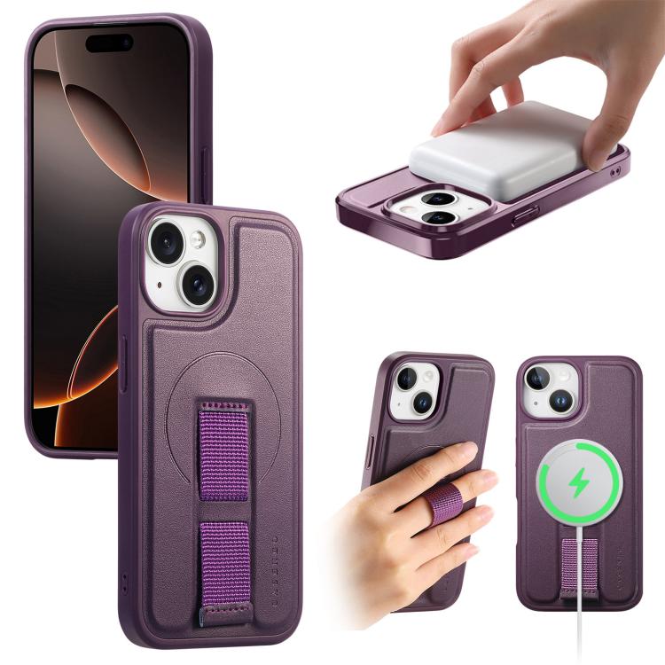 CaseNeo Finger Grip Wristband MagSafe Back Phone Case, For iPhone 16, For iPhone 15 Pro Max, For iPhone 15 Pro, For iPhone 15 Plus, For iPhone 15, For iPhone 14 Plus, For iPhone 14 / 13, For iPhone 14 Pro