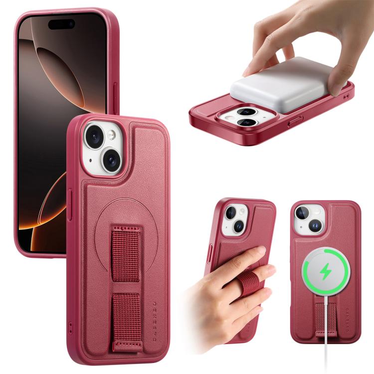 CaseNeo Finger Grip Wristband MagSafe Back Phone Case, For iPhone 16, For iPhone 15 Pro Max, For iPhone 15 Pro, For iPhone 15 Plus, For iPhone 15, For iPhone 14 Plus, For iPhone 14 / 13, For iPhone 14 Pro