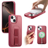 CaseNeo Finger Grip Wristband MagSafe Back Phone Case, For iPhone 16, For iPhone 15 Pro Max, For iPhone 15 Pro, For iPhone 15 Plus, For iPhone 15, For iPhone 14 Plus, For iPhone 14 / 13, For iPhone 14 Pro