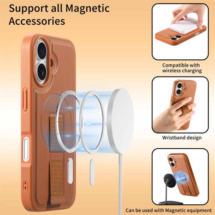 CaseNeo Finger Grip Wristband MagSafe Back Phone Case, For iPhone 16, For iPhone 15 Pro Max, For iPhone 15 Pro, For iPhone 15 Plus, For iPhone 15, For iPhone 14 Plus, For iPhone 14 / 13, For iPhone 14 Pro