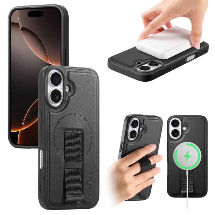 CaseNeo Finger Grip Wristband MagSafe Back Phone Case, For iPhone 17e / 16e, For iPhone 17 Pro Max, For iPhone 17 Pro, For iPhone 17, For iPhone Air, For iPhone 16 Pro Max, For iPhone 16 Pro, For iPhone 16 Plus