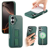 CaseNeo Finger Grip Wristband MagSafe Back Phone Case, For iPhone 17e / 16e, For iPhone 17 Pro Max, For iPhone 17 Pro, For iPhone 17, For iPhone Air, For iPhone 16 Pro Max, For iPhone 16 Pro, For iPhone 16 Plus