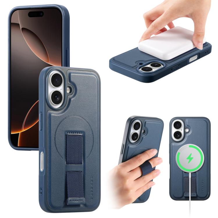 CaseNeo Finger Grip Wristband MagSafe Back Phone Case, For iPhone 17e / 16e, For iPhone 17 Pro Max, For iPhone 17 Pro, For iPhone 17, For iPhone Air, For iPhone 16 Pro Max, For iPhone 16 Pro, For iPhone 16 Plus