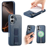 CaseNeo Finger Grip Wristband MagSafe Back Phone Case, For iPhone 17e / 16e, For iPhone 17 Pro Max, For iPhone 17 Pro, For iPhone 17, For iPhone Air, For iPhone 16 Pro Max, For iPhone 16 Pro, For iPhone 16 Plus