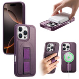 CaseNeo Finger Grip Wristband MagSafe Back Phone Case, For iPhone 17e / 16e, For iPhone 17 Pro Max, For iPhone 17 Pro, For iPhone 17, For iPhone Air, For iPhone 16 Pro Max, For iPhone 16 Pro, For iPhone 16 Plus
