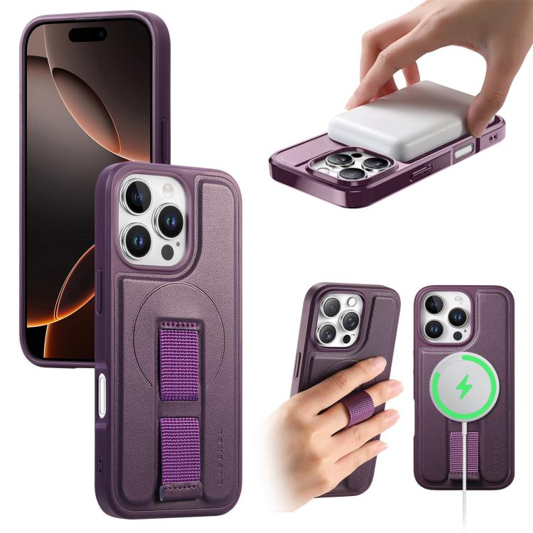 CaseNeo Finger Grip Wristband MagSafe Back Phone Case, For iPhone 17e / 16e, For iPhone 17 Pro Max, For iPhone 17 Pro, For iPhone 17, For iPhone Air, For iPhone 16 Pro Max, For iPhone 16 Pro, For iPhone 16 Plus