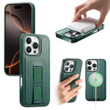 CaseNeo Finger Grip Wristband MagSafe Back Phone Case, For iPhone 17e / 16e, For iPhone 17 Pro Max, For iPhone 17 Pro, For iPhone 17, For iPhone Air, For iPhone 16 Pro Max, For iPhone 16 Pro, For iPhone 16 Plus