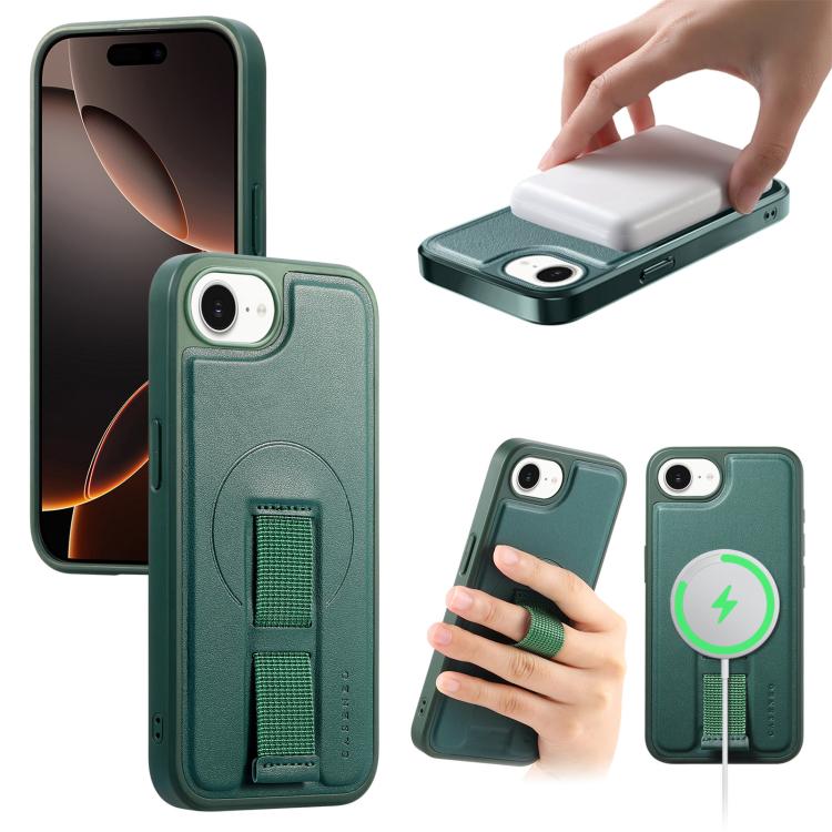 CaseNeo Finger Grip Wristband MagSafe Back Phone Case, For iPhone 17e / 16e, For iPhone 17 Pro Max, For iPhone 17 Pro, For iPhone 17, For iPhone Air, For iPhone 16 Pro Max, For iPhone 16 Pro, For iPhone 16 Plus