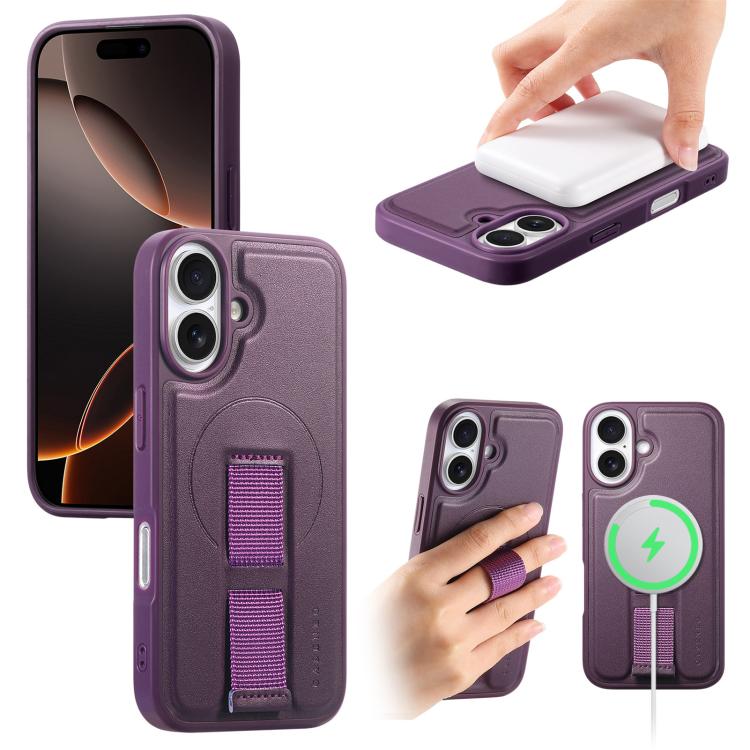 CaseNeo Finger Grip Wristband MagSafe Back Phone Case, For iPhone 17e / 16e, For iPhone 17 Pro Max, For iPhone 17 Pro, For iPhone 17, For iPhone Air, For iPhone 16 Pro Max, For iPhone 16 Pro, For iPhone 16 Plus