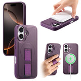 CaseNeo Finger Grip Wristband MagSafe Back Phone Case, For iPhone 17e / 16e, For iPhone 17 Pro Max, For iPhone 17 Pro, For iPhone 17, For iPhone Air, For iPhone 16 Pro Max, For iPhone 16 Pro, For iPhone 16 Plus
