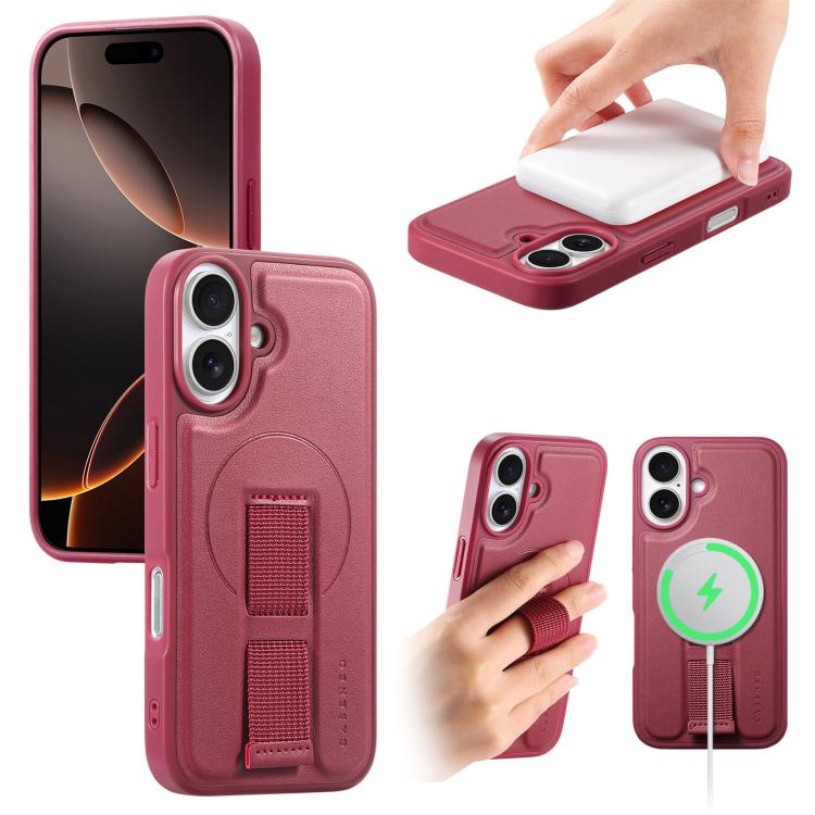 CaseNeo Finger Grip Wristband MagSafe Back Phone Case, For iPhone 17e / 16e, For iPhone 17 Pro Max, For iPhone 17 Pro, For iPhone 17, For iPhone Air, For iPhone 16 Pro Max, For iPhone 16 Pro, For iPhone 16 Plus