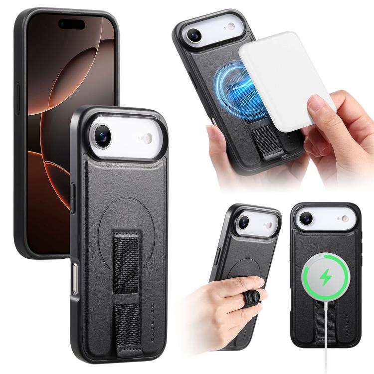CaseNeo Finger Grip Wristband MagSafe Back Phone Case, For iPhone 17e / 16e, For iPhone 17 Pro Max, For iPhone 17 Pro, For iPhone 17, For iPhone Air, For iPhone 16 Pro Max, For iPhone 16 Pro, For iPhone 16 Plus