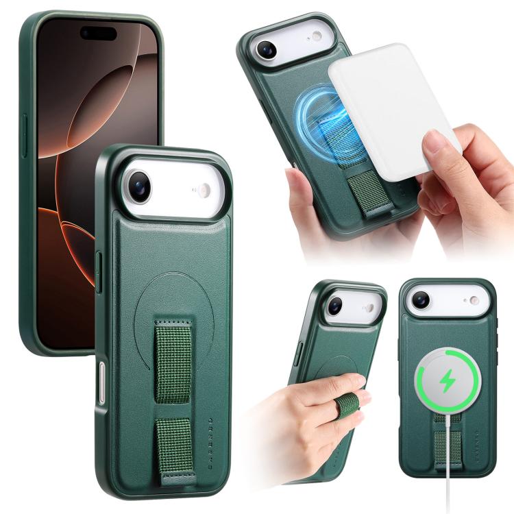 CaseNeo Finger Grip Wristband MagSafe Back Phone Case, For iPhone 17e / 16e, For iPhone 17 Pro Max, For iPhone 17 Pro, For iPhone 17, For iPhone Air, For iPhone 16 Pro Max, For iPhone 16 Pro, For iPhone 16 Plus