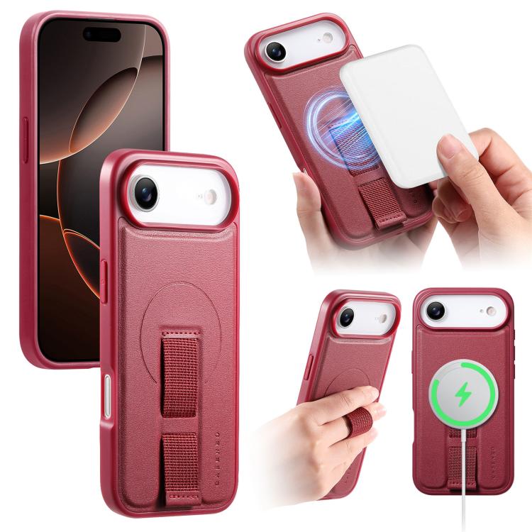 CaseNeo Finger Grip Wristband MagSafe Back Phone Case, For iPhone 17e / 16e, For iPhone 17 Pro Max, For iPhone 17 Pro, For iPhone 17, For iPhone Air, For iPhone 16 Pro Max, For iPhone 16 Pro, For iPhone 16 Plus