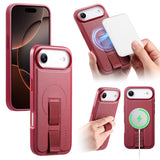 CaseNeo Finger Grip Wristband MagSafe Back Phone Case, For iPhone 17e / 16e, For iPhone 17 Pro Max, For iPhone 17 Pro, For iPhone 17, For iPhone Air, For iPhone 16 Pro Max, For iPhone 16 Pro, For iPhone 16 Plus