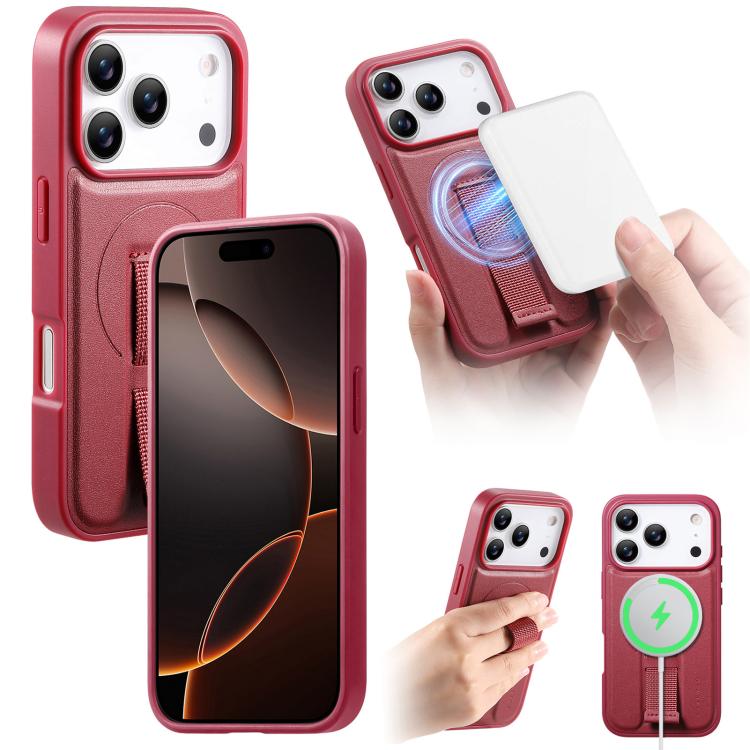 CaseNeo Finger Grip Wristband MagSafe Back Phone Case, For iPhone 17e / 16e, For iPhone 17 Pro Max, For iPhone 17 Pro, For iPhone 17, For iPhone Air, For iPhone 16 Pro Max, For iPhone 16 Pro, For iPhone 16 Plus
