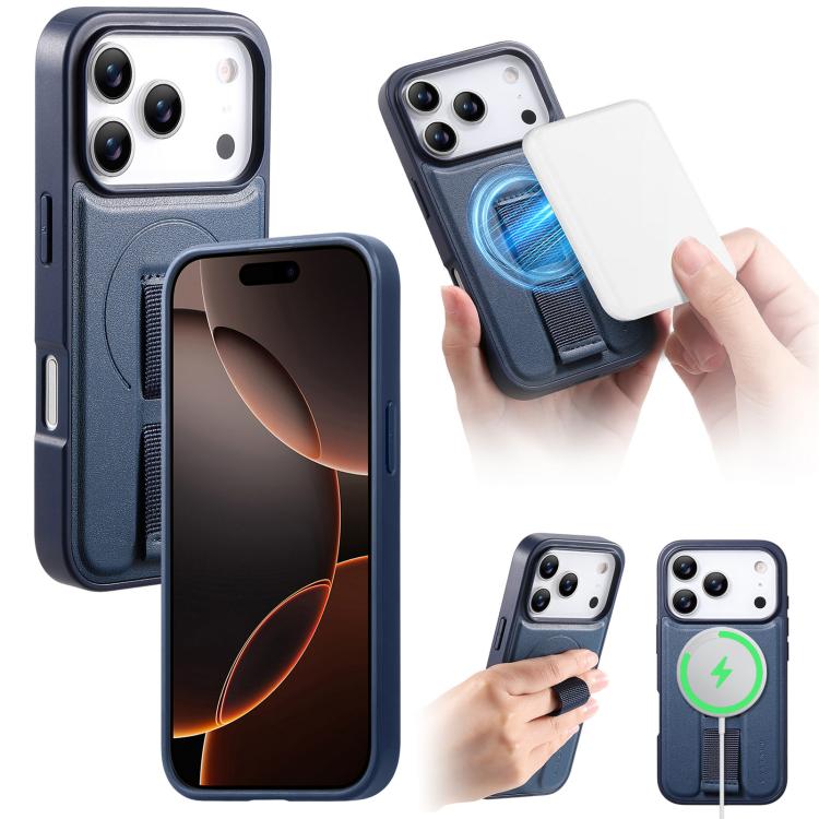 CaseNeo Finger Grip Wristband MagSafe Back Phone Case, For iPhone 17e / 16e, For iPhone 17 Pro Max, For iPhone 17 Pro, For iPhone 17, For iPhone Air, For iPhone 16 Pro Max, For iPhone 16 Pro, For iPhone 16 Plus