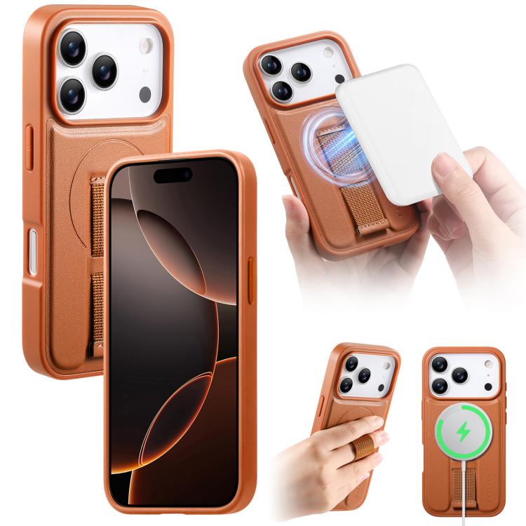 CaseNeo Finger Grip Wristband MagSafe Back Phone Case, For iPhone 17e / 16e, For iPhone 17 Pro Max, For iPhone 17 Pro, For iPhone 17, For iPhone Air, For iPhone 16 Pro Max, For iPhone 16 Pro, For iPhone 16 Plus