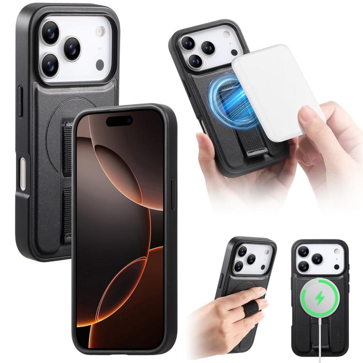 CaseNeo Finger Grip Wristband MagSafe Back Phone Case, For iPhone 17e / 16e, For iPhone 17 Pro Max, For iPhone 17 Pro, For iPhone 17, For iPhone Air, For iPhone 16 Pro Max, For iPhone 16 Pro, For iPhone 16 Plus
